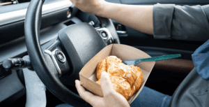Can you eat while driving