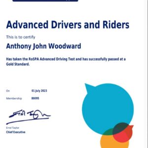 Tony Woodward driving instructor