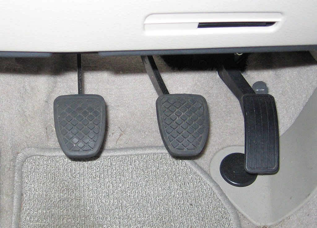 Car Pedals in an Manual Vehicle