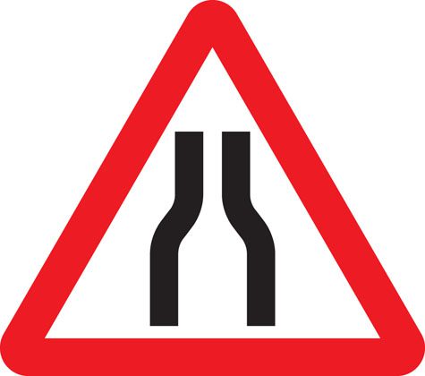 Road Narrowing on Both Sides