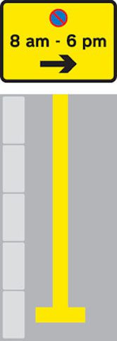 Single yellow lines