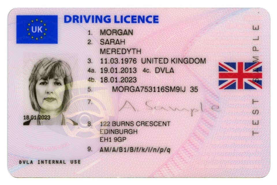 Full UK driving licence