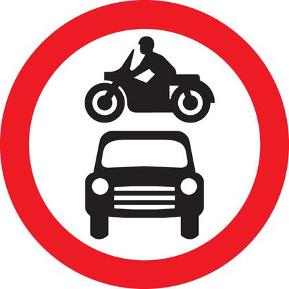 Prohibitory road signs